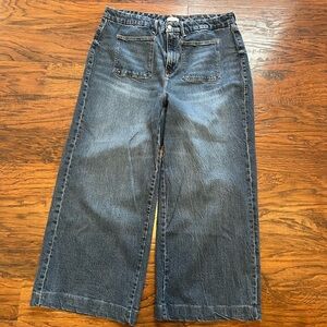 Good American Good Waist Palazzo High Rise Wide Leg